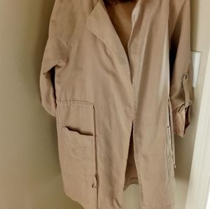 Tan Knee Coat Classy